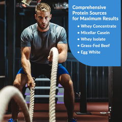 Granite Nutrition Protein Powder dissolving in water for smooth texture.