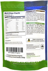 Grassland Nutrition Organic Kidney Freeze Dried Chunks closeup highlighting texture and protein-rich snack