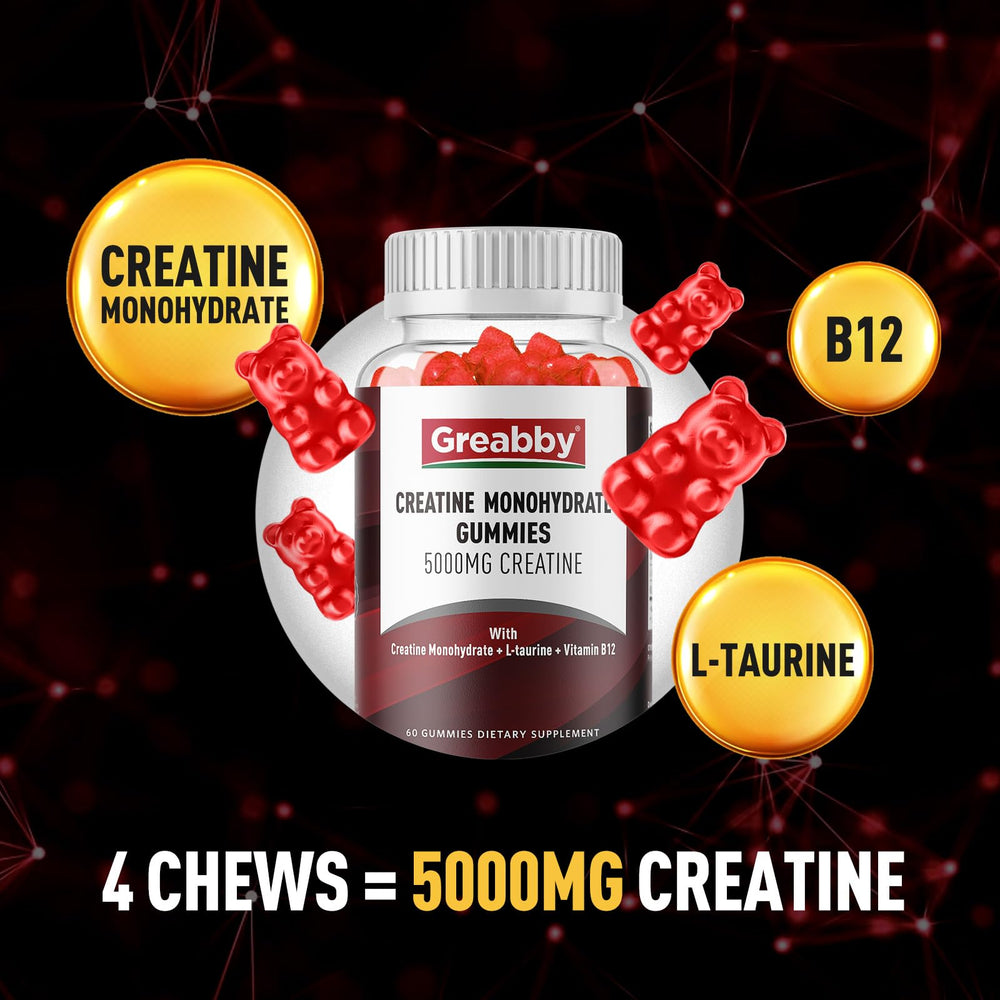 GREABBY gummies with B12 and taurine offer a formulated blend for daily routines