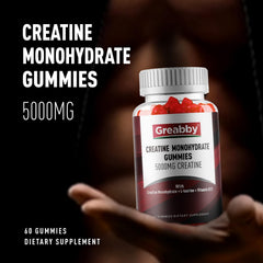 GREABBY gummies close-up highlighting chewy texture and berry taste