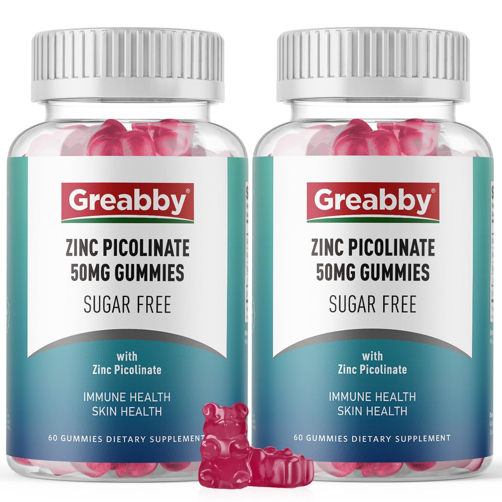 Greabby Zinc Gummies with strawberry flavor for a tasty daily zinc boost