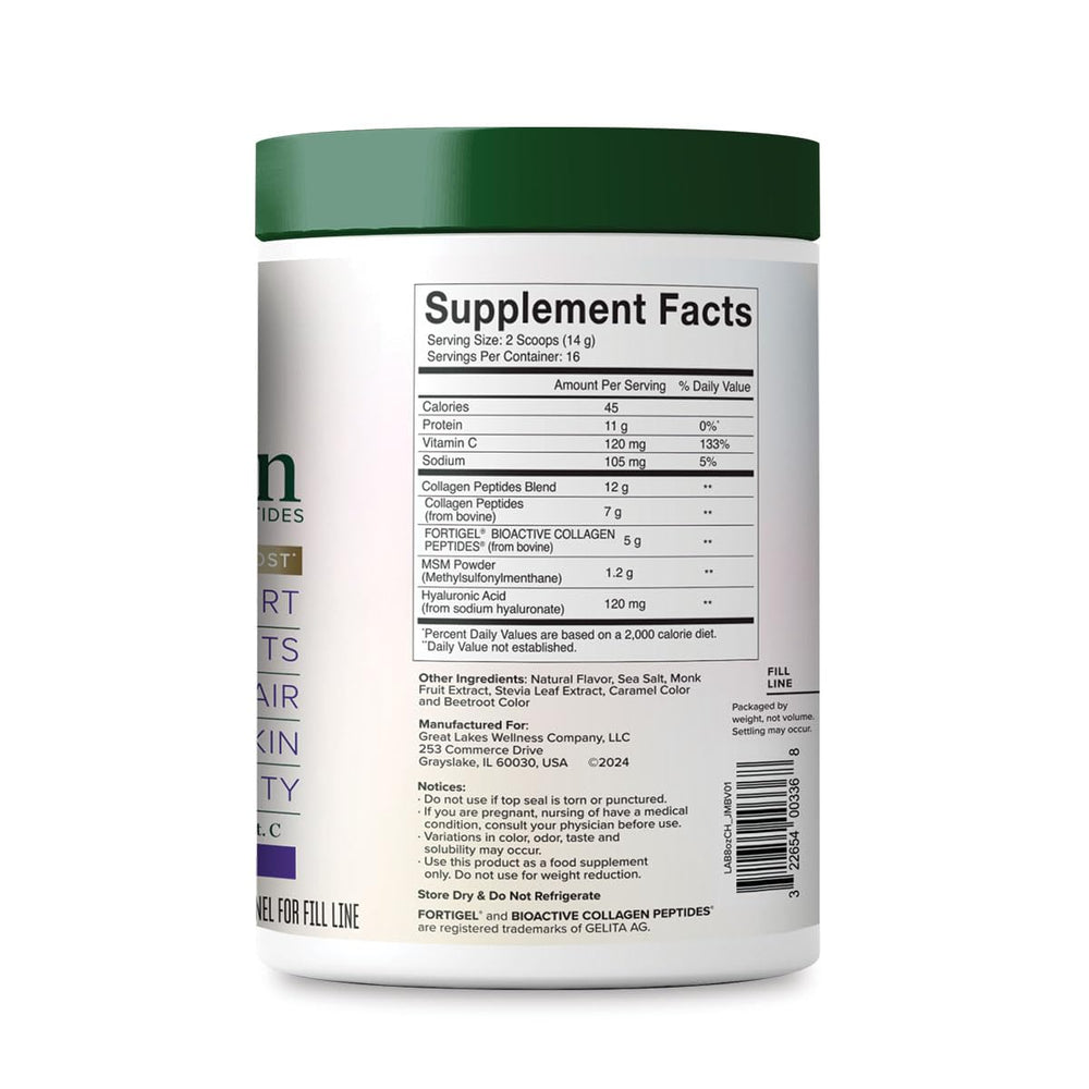 Scoop beside the Movement Boost jar shows convenient serving size.
