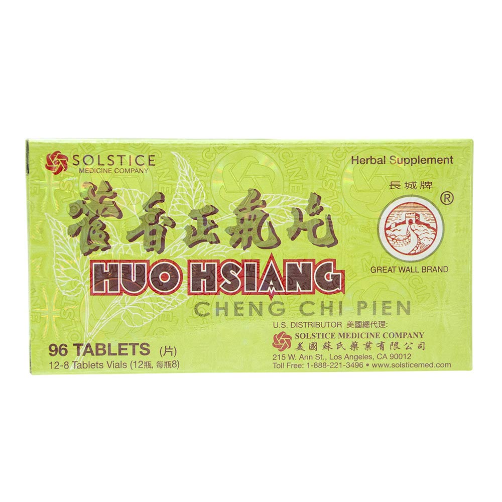 Great Wall Huo Hsiang Cheng Chi Pien box featuring Solstice branding.