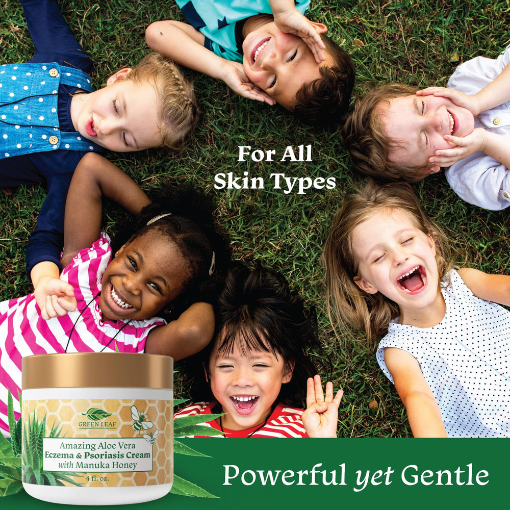 Green Leaf Naturals texture swatch shows rich, non-greasy hydration for dry skin.