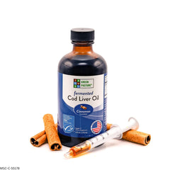 Green Pasture cinnamon liquid pouring from bottle for easy daily use