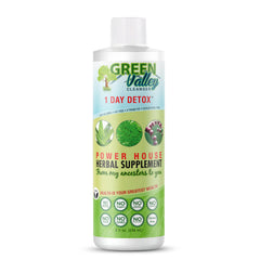 Green Valley Cleanser bottle front showing natural detox support for digestion.