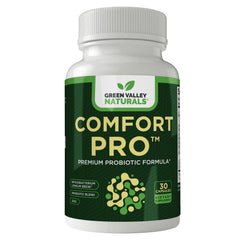 Calm, clean aesthetic conveying relief from occasional bloating.