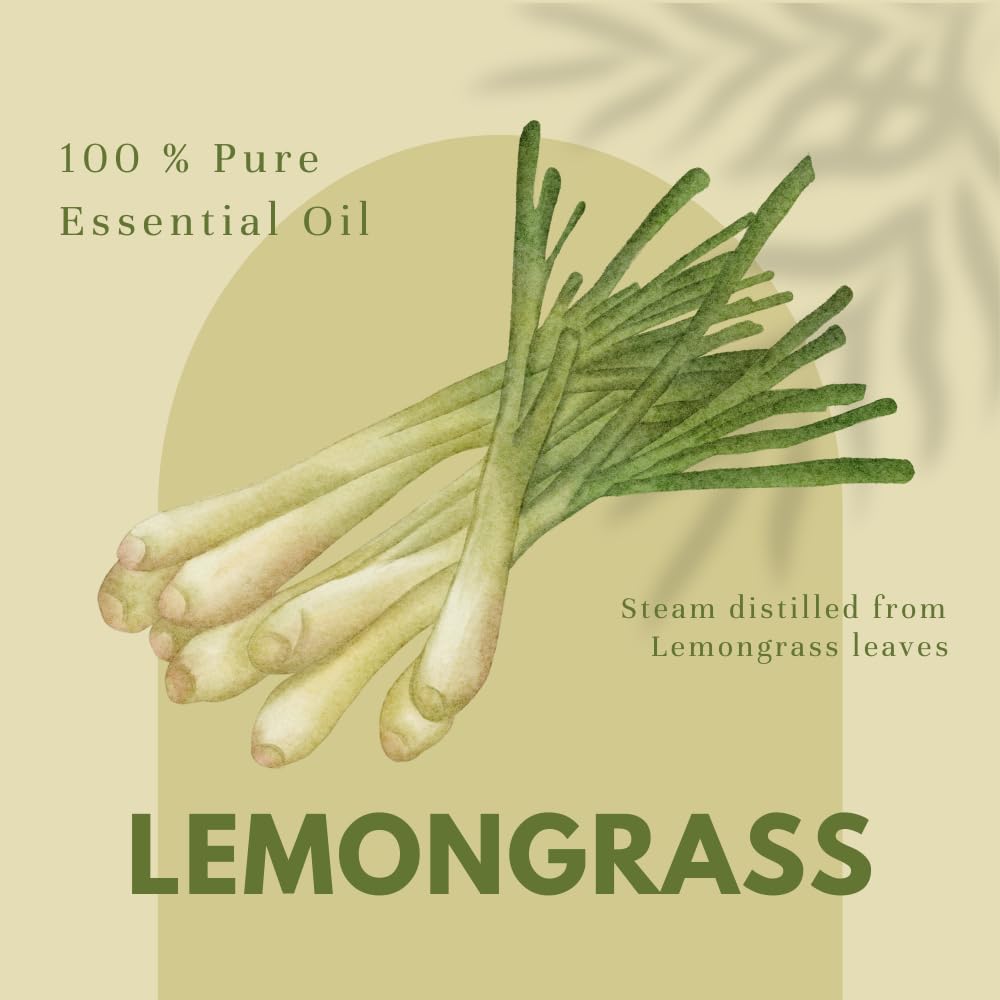 GreenHealth Lemongrass essential oil aluminum bottle with protective packaging.