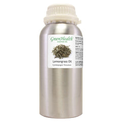 GreenHealth Lemongrass essential oil bottle cap sealing freshness.