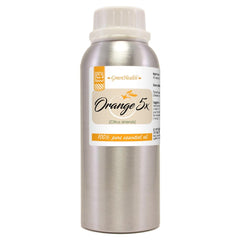 GreenHealth Orange 5X essential oil aluminum bottle protects purity for storage