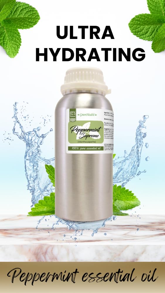 GreenHealth peppermint oil used in natural cleaning spray for minty scent