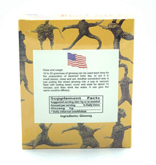 Greenliek American ginseng slices packaging close-up, versatile for stir-fries and congee.