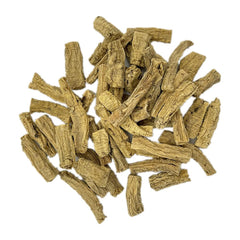 Greenlike Codonopsis Pilosulae root sliced dried pieces ready for blends.