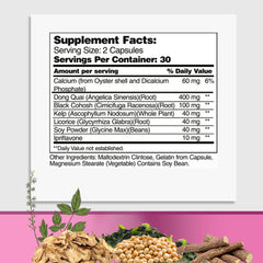 GreeNatr capsules closeup shows plant-based capsules for menopause support.