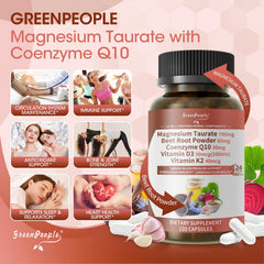 GREENPEOPLE Beet root extract capsule highlighting natural circulation support and arterial vitality.