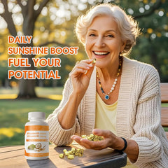 GREENPEOPLE K2 D3 vegan softgel demonstrates plant-based wellness support