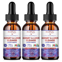 GREENPEOPLE Kidney Cleanse bottle highlighting a potent urinary support blend.