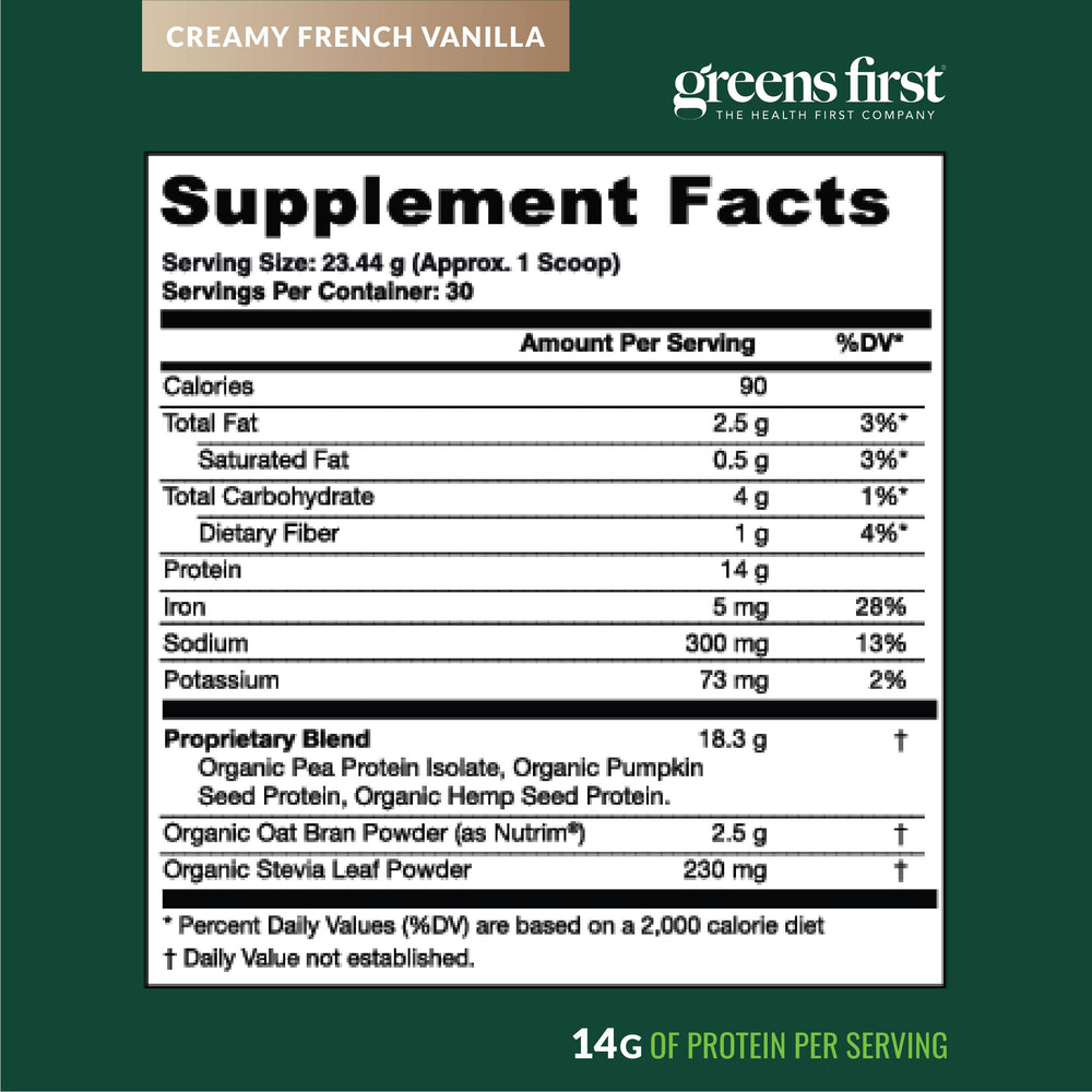 Greens First Dream Protein 30 servings per container for routine use