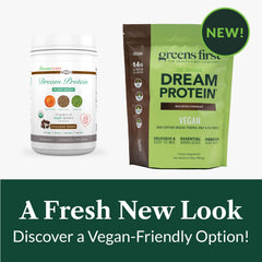 Greens First Dream Protein ingredient hemp highlights plant-based protein variety