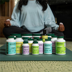 Greens First MSM turmeric capsules illustrating potential support for joint comfort.