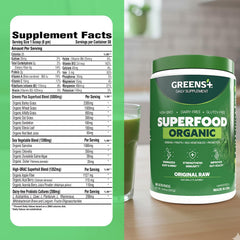 Greens+ on-the-go pack ideal for travel, gym, or workdays.