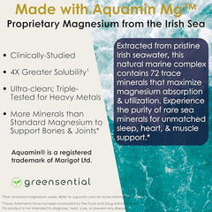 Greensential oxide magnesium capsule, illustrating high elemental content.