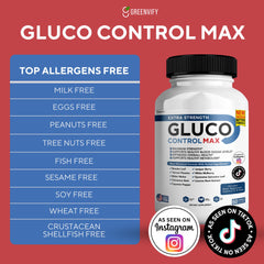 GREENVIFY Gluco Control Max bottle closed, ready for daily wellness routine
