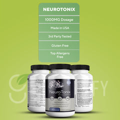 Greenvify NeuroTonix on a study desk suggesting focused work sessions.