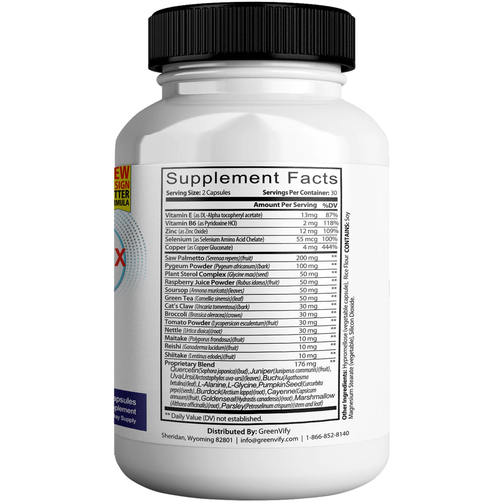 GREENVIFY ProstateViva Max capsules close-up for easy daily intake.
