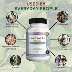 GreenVIFY Quietum Plus Max 60 capsules monthly supply for calm support.