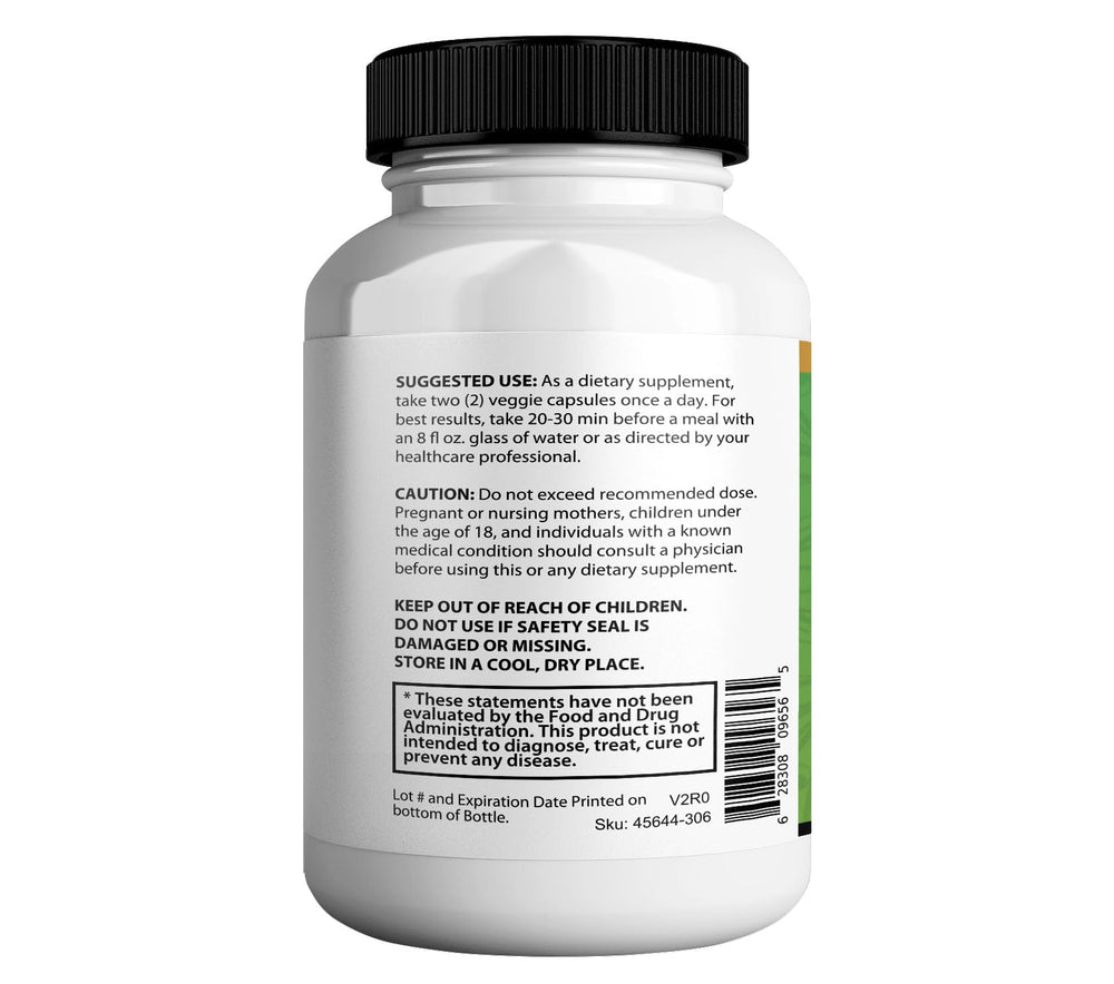 GreenVify Tonic Greens Max label close-up showing 4.8B CFU probiotics.