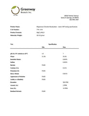 Greenway Biotech magnesium chloride powder with measuring spoon for precise dosing