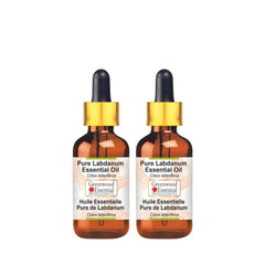 Greenwood Essential Labdanum oil pair bottles ready for skin care rituals.