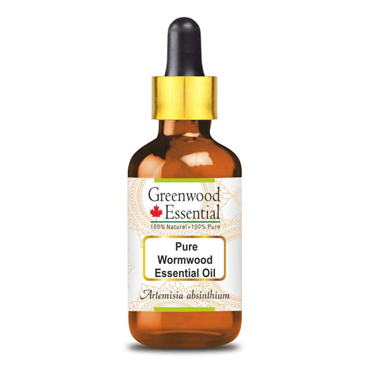 Greenwood Essential Wormwood Oil bottle in amber glass preserves potency.
