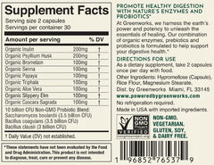 Greenworks Nature's Digest vegan capsule—clean, non-GMO formula free of common allergens.
