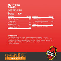 Grenade Carb Killa bar packaging assembly showcases convenient grab-and-go nutrition