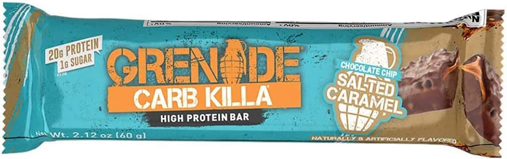 Grenade Carb Killa soft nougat layer under milk chocolate coats a satisfying protein treat
