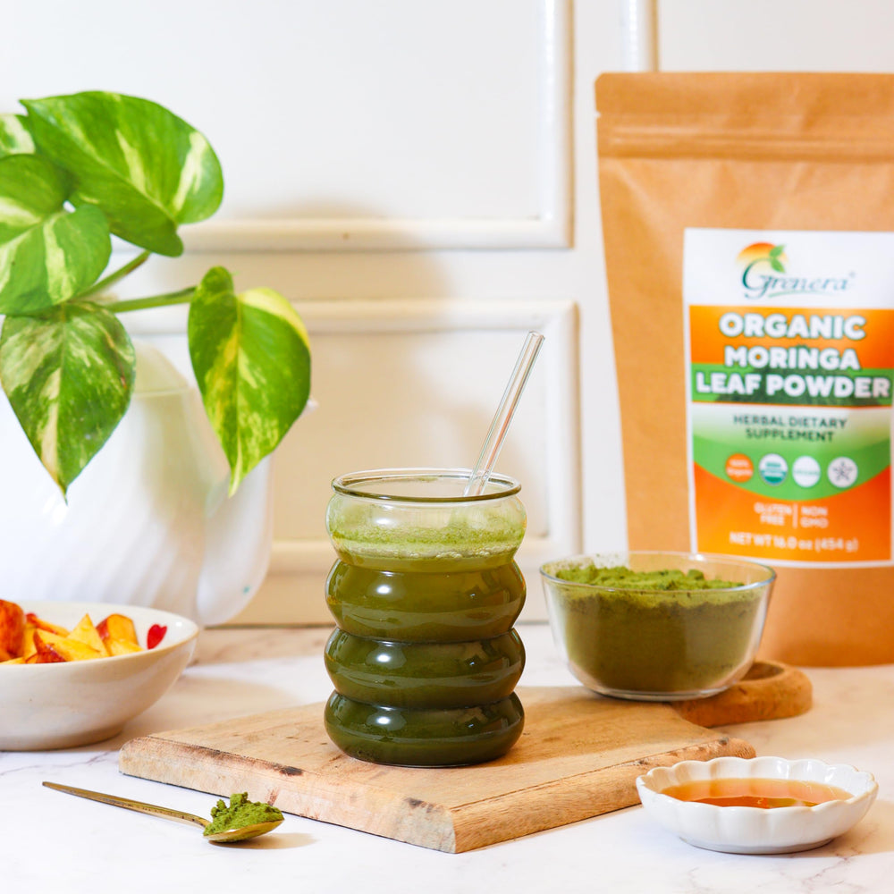Grenera farm-direct moringa leaves image, illustrating traceable, chemical-free sourcing.