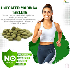 Grenera organic moringa leaf powder batch close-up highlighting purity