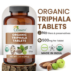 Taking Grenera Triphala after meals as part of a daily routine.