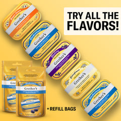 GRETHER'S pastilles offering throat comfort during a stage performance