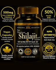 Close look at Himalayan resin pieces used in Greystone Tea Shilajit Ultra Gold.