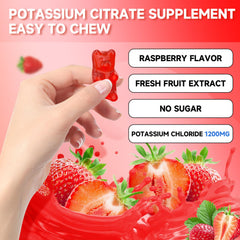 GrnLife potassium gummies close-up texture showing chewy consistency