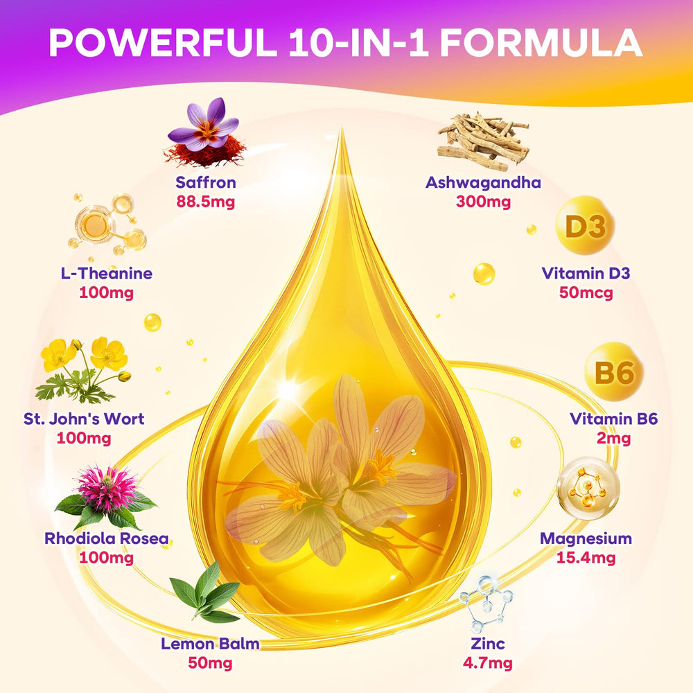 GrnLife saffron gummies for kids and adults in a family setup