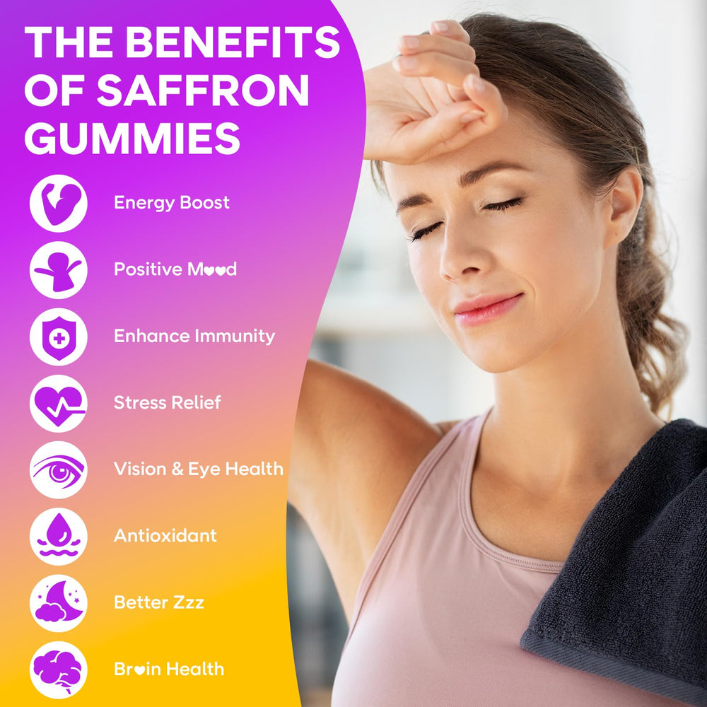 GrnLife saffron gummies pineapple flavor emphasizing taste and sugar-free option