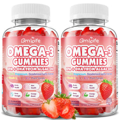 GrnLife vegan Omega-3 gummies bottle for clean, algae-based wellness support
