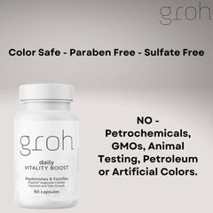 Groh mushroom blend imagery showcasing whole-food nutrients.