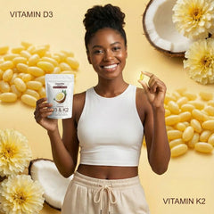 GROHESE Crown Her Naturals D3K2 bottle with 180 softgels in view.