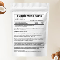 GROHESE Crown Her Naturals D3K2 bottle label highlights vitamin blend and coconut oil.