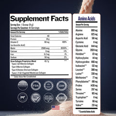 Grow Vitamin keto-friendly collagen mix shown beside coffee.